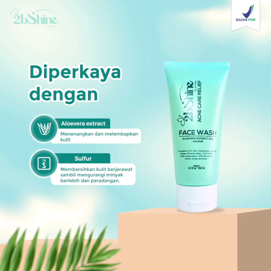 Acne Care relief Face Wash - Sabun Pembersih Wajah Untuk Kulit Berjerawat - Image 2