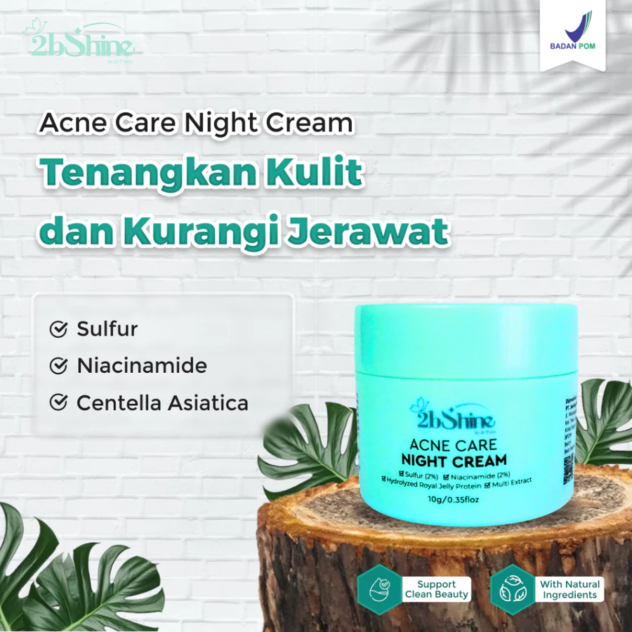 Acne Care Night Cream - Krim Malam Untuk Kulit Berjerawat