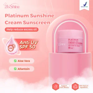 Platinum Sunshine Cream Hybrid Sunscreen - Tabir Surya Melindungi dan Mencerahkan Kulit Wajah