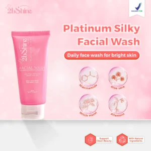 Platinum Silky Facial Wash - Sabun Pembersih Wajah